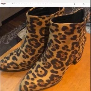 Leopard booties 7.5